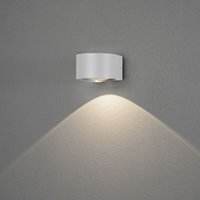 Konstsmide LED Wandleuchte Gela in Weiß 6W 550lm IP54 - white von Konstsmide