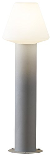 Gnosjö Konstsmide Außenleuchte, Barletta Sockelleuchte, grau, 19 x 19 x 60 cm, 3 ml, 7272-302 von Konstsmide