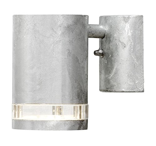 Gnosjö Konstsmide Außenleuchte, Modena Wandleuchte, galvanisiert grau, 9 x 14,5 x 13,5 cm, 3 ml, 7511-320 von Konstsmide