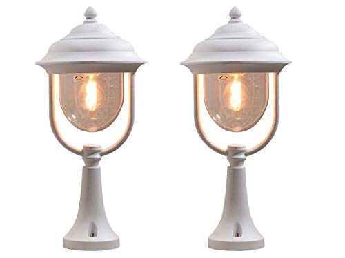 KONSTSMIDE 2er-Set weisse Sockelleuchten PARMA aus Aluminium, E27, IP43, H.: 54 cm; 7224-250 KONSTSMIDE 2er-Set weisse Sockelleuchten PARMA aus Aluminium, E27, IP43, H.: 54 cm; 7224-250 von Konstsmide