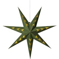 KONSTSMIDE Dekostern Papierstern m. LED-Technik, grünem Samt, V-förmig perforiert, 7 Zacken KONSTSMIDE Dekostern Papierstern m. LED-Technik, grünem Samt, V-förmig perforiert, 7 Zacken von Konstsmide