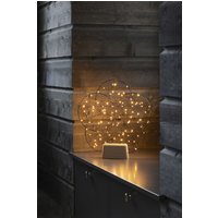 KONSTSMIDE LED Dekolicht "Weihnachtsdeko", 100 flammig, Leuchtmittel LED-Modul LED fest integriert, LED Metallsilhouette "5 kleine Ringe", mit Holz-Fuß KONSTSMIDE LED Dekolicht "Weihnachtsdeko", 100 flammig, Leuchtmittel LED-Modul LED fest integriert, LED Metallsilhouette "5 kleine Ringe", mit Holz-Fuß von Konstsmide
