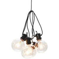 Konstsmide LED Globe-Lichterkette, 7 W, Kunststoff - schwarz von Konstsmide