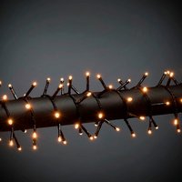 Konstsmide LED-Lichterkette, schwarz, Kabellänge: 26,98 m - weiss von Konstsmide