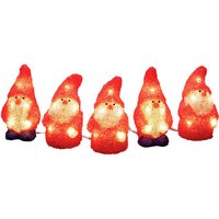 Konstsmide LED-Weihnachtsmann, 5er-Set, Stecker, rot von Konstsmide