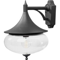 Konstsmide Libra 581-750 Außenwandleuchte Energiesparlampe, LED E27 100W Schwarz von Konstsmide