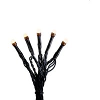 Konstsmide Micro LED Lichterkette, 3,6 W, Kunststoff - schwarz von Konstsmide