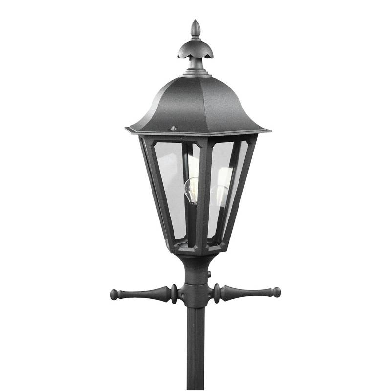 Konstmide Gartenleuchtenkopf Pallas, 1-flammig, matt schwarz, klares Acrylglas (567-750) von Konstsmide