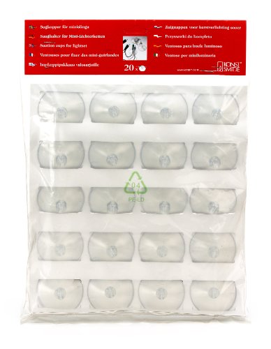 Konstsmide 1086-000 Große Saughalter für Minilichterketten/ 20er Set/ transparent Konstsmide 1086-000 Große Saughalter für Minilichterketten/ 20er Set/ transparent von Konstsmide