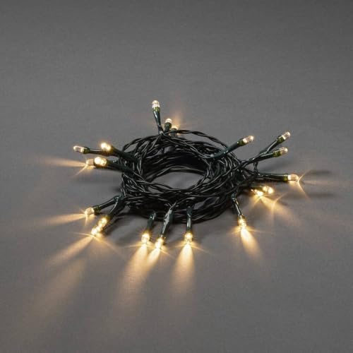 Konstsmide LED Lichterkette, mit an/aus Schalter, 6h Timer, 30 warm weiße Dioden, batteriebetrieben, Innen, grünes Kabel, 3 x AA 1.5V (exkl.) - 1469-100 Konstsmide LED Lichterkette, mit an/aus Schalter, 6h Timer, 30 warm weiße Dioden, batteriebetrieben, Innen, grünes Kabel, 3 x AA 1.5V (exkl.) - 1469-100 von Konstsmide