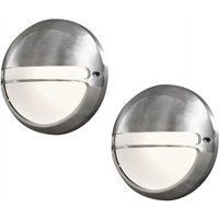 Konstsmide - 2er Set dimmbare Außenwandleuchte torino Aluminium / Acrylglas opal, ø 26cm Konstsmide - 2er Set dimmbare Außenwandleuchte torino Aluminium / Acrylglas opal, ø 26cm von Konstsmide