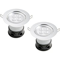 Konstsmide - 2er Set led Deckeneinbaustrahler für Bad und Außenbereich, ø 12,5cm, schwenkbar Konstsmide - 2er Set led Deckeneinbaustrahler für Bad und Außenbereich, ø 12,5cm, schwenkbar von Konstsmide