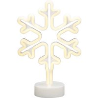 Konstsmide 3077-100 LED-Silhouette Schneeflocke Warmweiß LED Weiß von Konstsmide