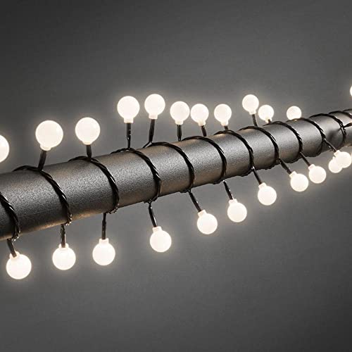 Konstsmide LED Globelichterkette, große runde Dioden, 80 warm weiße Dioden, 24V Außentrafo, schwarzes Kabel - 3696-107 Konstsmide LED Globelichterkette, große runde Dioden, 80 warm weiße Dioden, 24V Außentrafo, schwarzes Kabel - 3696-107 von Konstsmide