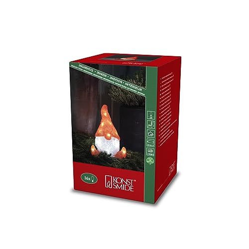 Konstsmide LED Acryl Weihnachtswichtel, 16 warm weiße Dioden, batteriebetrieben, Innen, 3 x AAA 1.5V (exkl.) - 6228-103 Konstsmide LED Acryl Weihnachtswichtel, 16 warm weiße Dioden, batteriebetrieben, Innen, 3 x AAA 1.5V (exkl.) - 6228-103 von Konstsmide