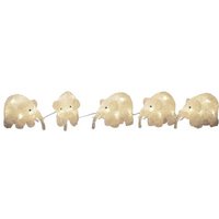 Konstsmide 6256-103 Acryl-Figur EEK: G (A - G) Elefant 5er Set Warmweiß LED Warmweiß von Konstsmide