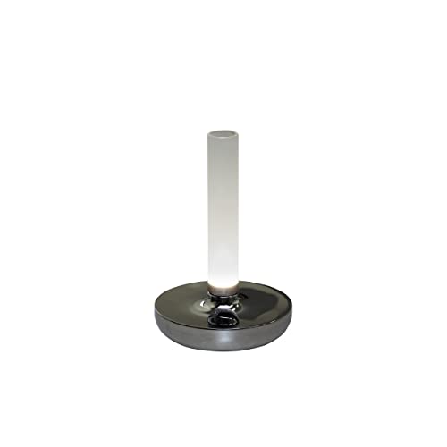 Konstsmide Akku-LED Vase Biarritz Silver | Indoor/Outdoor | 7827-003 von Konstsmide