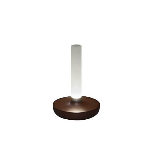 Konstsmide Akku-LED Vase Biarritz rostfarben | Indoor/Outdoor | 7827-973 von Konstsmide