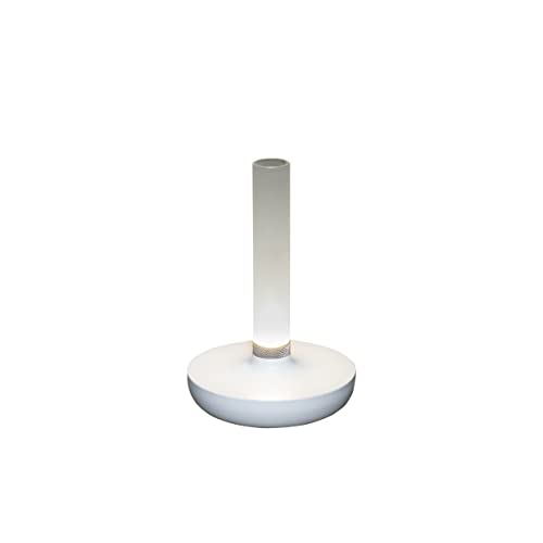 Konstsmide Akku-LED Vase Biarritz weiss | Indoor/Outdoor | 7827-253 von Konstsmide