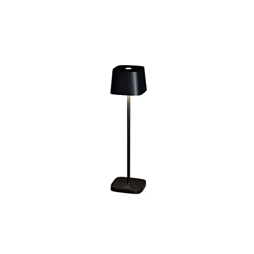Konstsmide Akku-Tischleuchte Capri Mini schwarz | Indoor/Outdoor | 7829-750, 7 x 20 x 7 cm von Konstsmide
