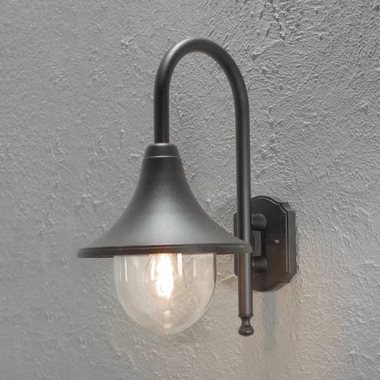 Konstsmide Außenwandleuchte Bari Außenlampe Wandlampe Wandleuchte Lampe Schwarz  B-Ware von Konstsmide