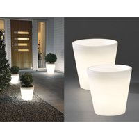 Konstsmide - Beleuchteter Pflanzkübel 2er Set Outdoor led Blumentopf ø 37cm Terrassenleuchten von Konstsmide