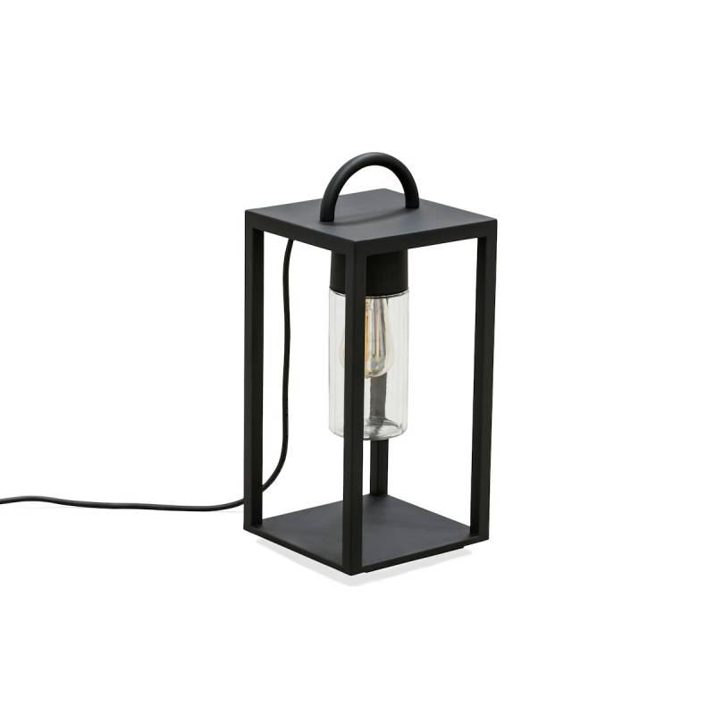 Konstsmide Bodenleuchte Bologna, E27, 230V, schwarz, transparentes Glas (7532-750) von Konstsmide