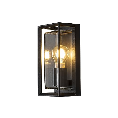 Konstsmide Brindisi Wandleuchte E27 schwarz, Bewegungsmelder, Stahl/klares Echtglas 7885-750, 13 cm (L)/12 cm (B)/26 cm (H) Konstsmide Brindisi Wandleuchte E27 schwarz, Bewegungsmelder, Stahl/klares Echtglas 7885-750, 13 cm (L)/12 cm (B)/26 cm (H) von Konstsmide