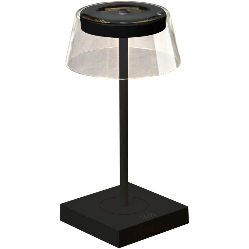 Konstsmide Designer-LED-Tischleuchte Scilla Schwarz 27 cm x 11 cm x 11 cm von Konstsmide