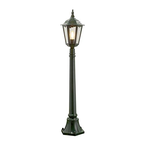 Konstsmide Firenze 7215-600 Standleuchte B: 23,5cm T: 23,5cm H: 120cm / 1x100W / IP43 / lackiertes Aluminium / grün von Konstsmide