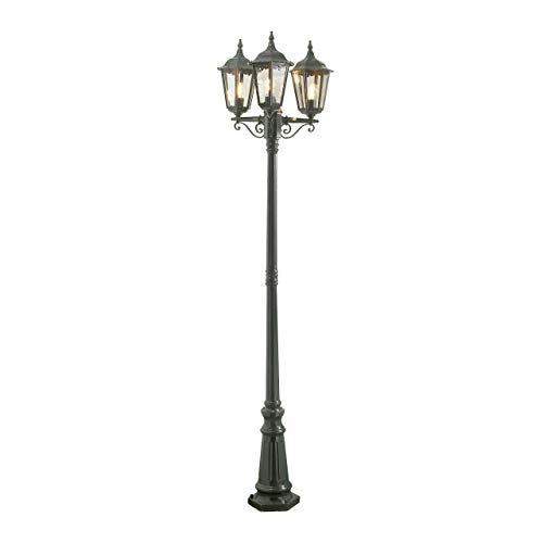 Konstsmide Firenze 7217-600 Standleuchte B: 57,5cm T: 57,5cm H: 220cm / 3x100W / IP43 / lackiertes Aluminium / grün von Konstsmide