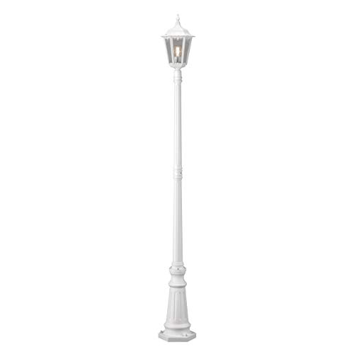 Konstsmide Firenze 7233-250 Mastleuchte / B: 25cm T: 25cm H: 220cm / 1x100W / IP43 / lackiertes Aluminium / matt-weiß von Konstsmide