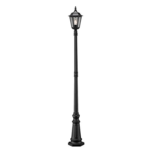 Konstsmide Firenze 7233-750 Mastleuchte / B: 25cm T: 25cm H: 220cm / 1x100W / IP43 / lackiertes Aluminium / matt-schwarz von Konstsmide