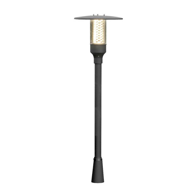 Konstsmide Gartenleuchte Nova, matt schwarz, klares Acrylglas, Halogen (405-750) von Konstsmide