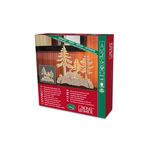 Konstsmide Innendekoration Silhouette 3D Wald Motiv Double Power Akku oder Trafo Kiefer Natur 16 LEDs - Warmweiß Konstsmide Innendekoration Silhouette 3D Wald Motiv Double Power Akku oder Trafo Kiefer Natur 16 LEDs - Warmweiß von Konstsmide