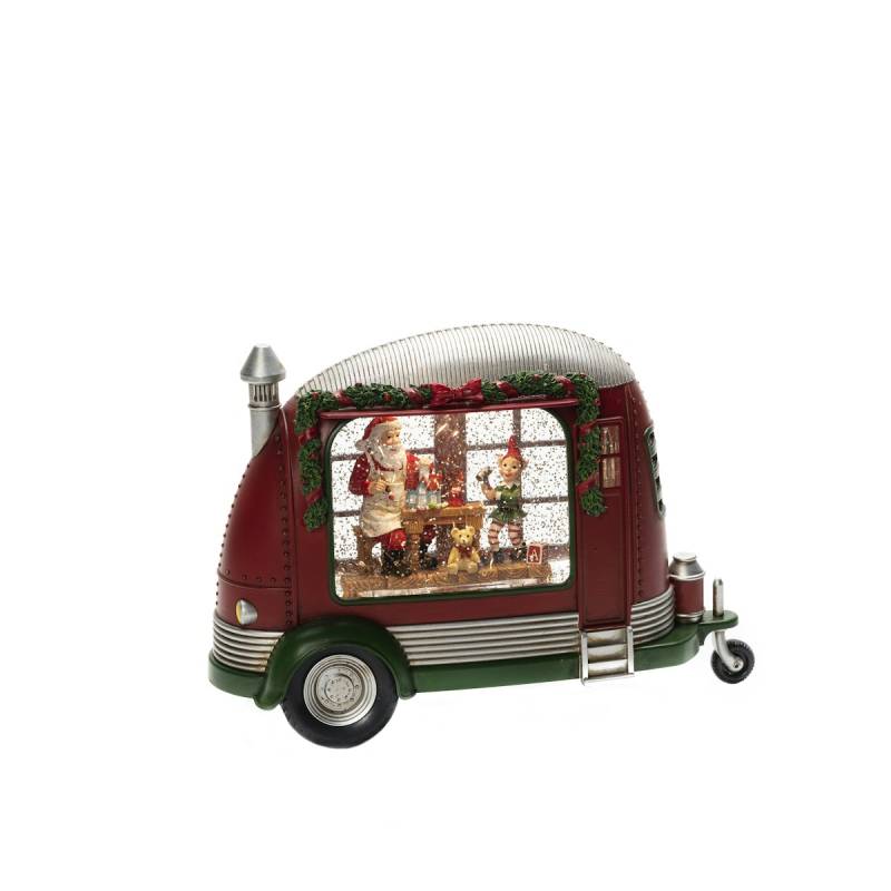 Konstsmide Karavan Weihnachtsmann repariert Spielsachen von Konstsmide