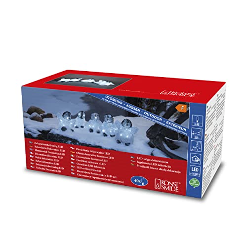 Konstsmide LED Acryl Babypinguine, 5er-Set, 40 kalt weiße Dioden, 24V Außentrafo, weißes Kabel - 6266-203, Weiß Konstsmide LED Acryl Babypinguine, 5er-Set, 40 kalt weiße Dioden, 24V Außentrafo, weißes Kabel - 6266-203, Weiß von Konstsmide
