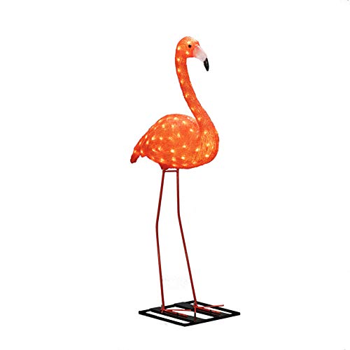 Konstsmide LED Acryl Flamingo, groß, 96 bernsteinfarbene Dioden, 24V Außentrafo, weißes Kabel - 6273-803 Konstsmide LED Acryl Flamingo, groß, 96 bernsteinfarbene Dioden, 24V Außentrafo, weißes Kabel - 6273-803 von Konstsmide