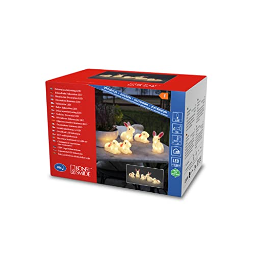 Konstsmide, 40 warm weiße Dioden LED Acryl Hasen Set, Kunststoff, 5er Konstsmide, 40 warm weiße Dioden LED Acryl Hasen Set, Kunststoff, 5er von Konstsmide