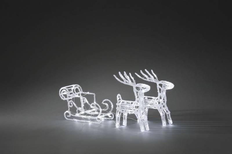 Konstsmide LED Acryl-Set Schlitten mit 2 Rentieren Konstsmide LED Acryl-Set Schlitten mit 2 Rentieren von Konstsmide