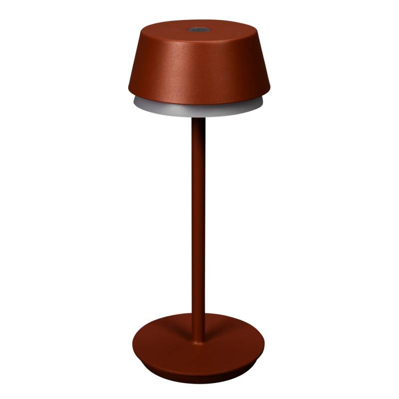 Konstsmide LED-Akku- Tischleuchte Lyon Terracotta RGBW 30 cm x Ø 12 cm von Konstsmide