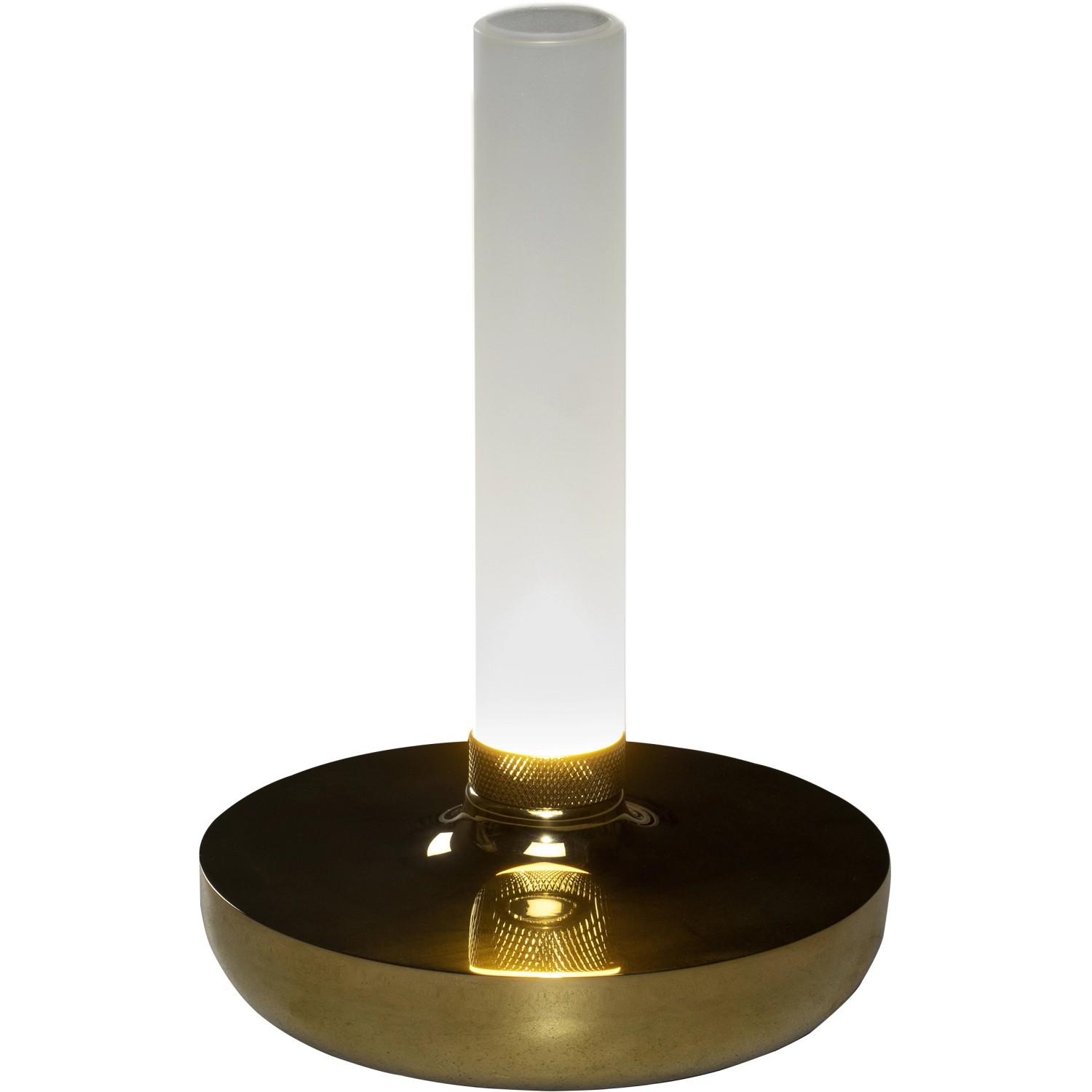 Konstsmide LED-Akku-Vase Biarritz Gold ø 13,5 cm x 20,5 cm von Konstsmide
