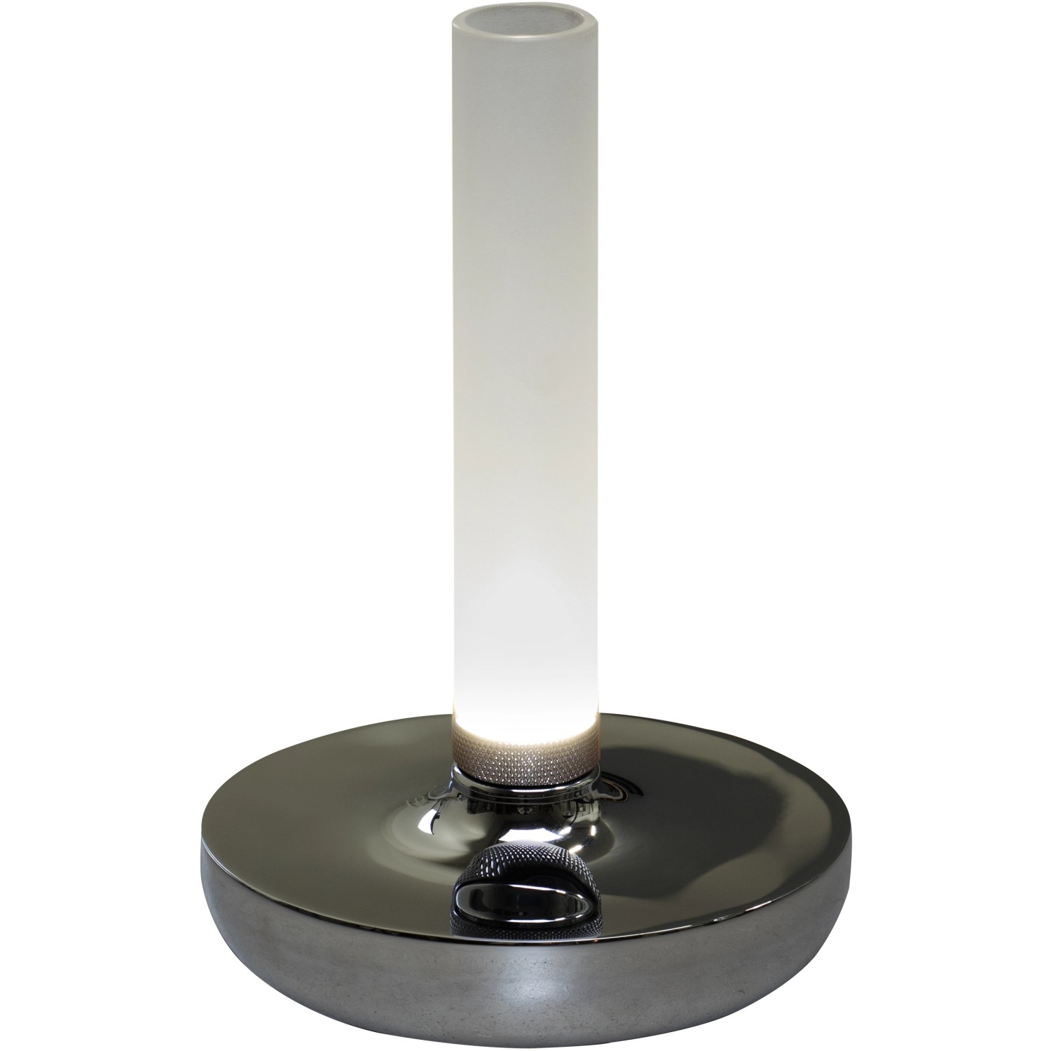 Konstsmide LED-Akku-Vase Biarritz Silber ø 13,5 cm x 20,5 cm von Konstsmide