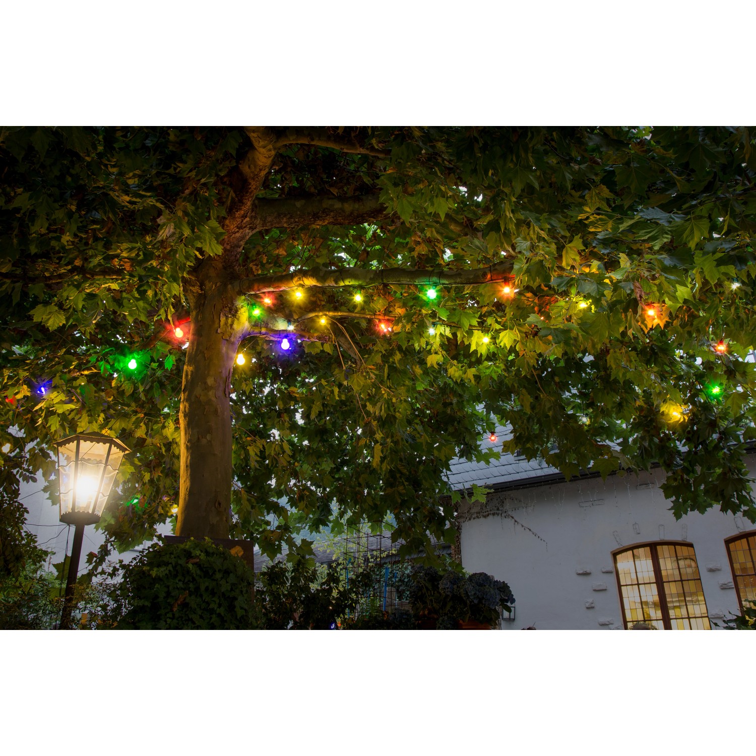 Konstsmide LED-Biergartenkette für außen 20 bunte Leuchtmittel Konstsmide LED-Biergartenkette für außen 20 bunte Leuchtmittel von Konstsmide