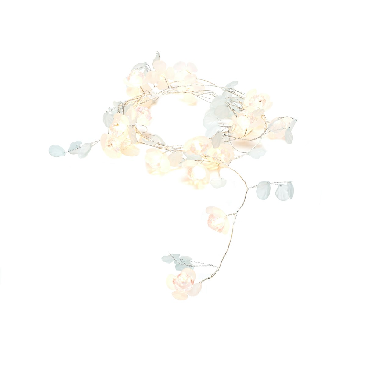 Konstsmide LED Dekolichterkette Blumen pink/weiß von Konstsmide