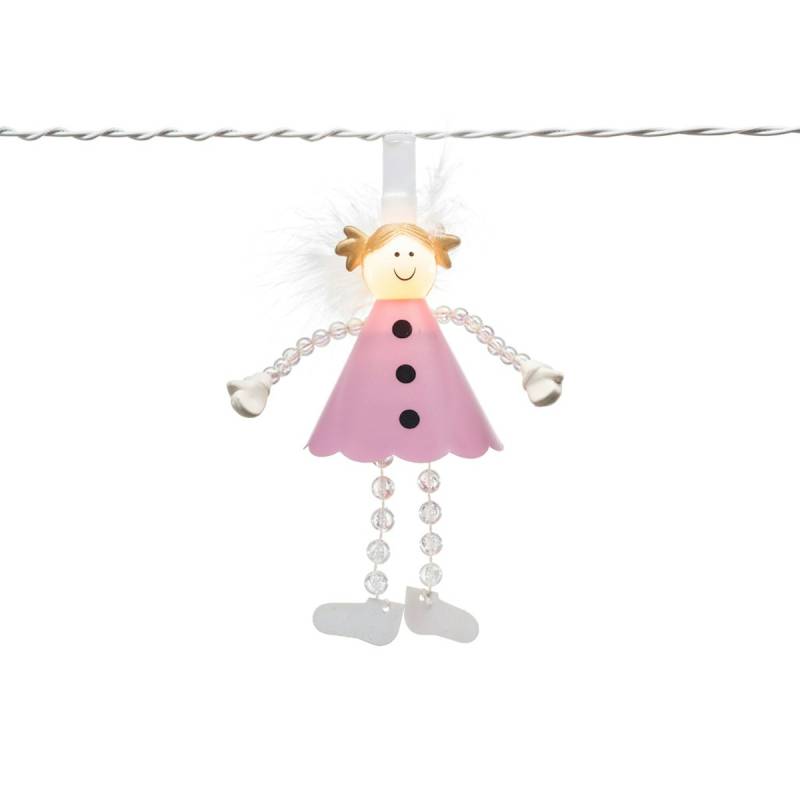 Konstsmide Weihnachtsbeleuchtung  LED Dekolichterkette Pinke Engel Schalter von Konstsmide