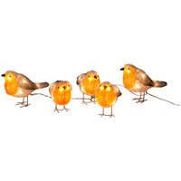 Konstsmide LED-Dekoration, Rotkehlchen, Stecker, orange von Konstsmide
