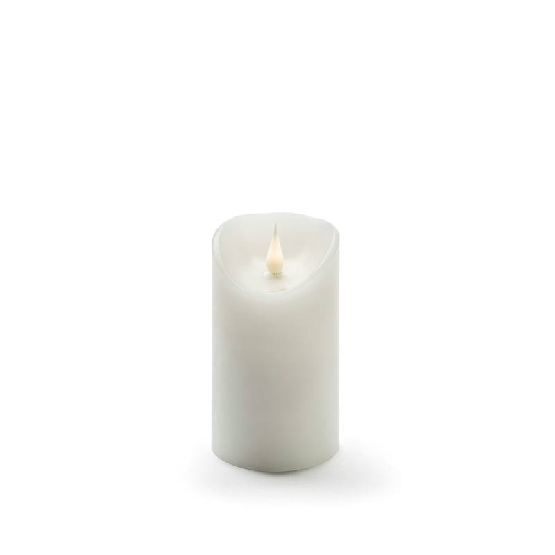 Konstsmide LED Echtwachskerze weiß 3D Flamme Ø7,5cm von Konstsmide
