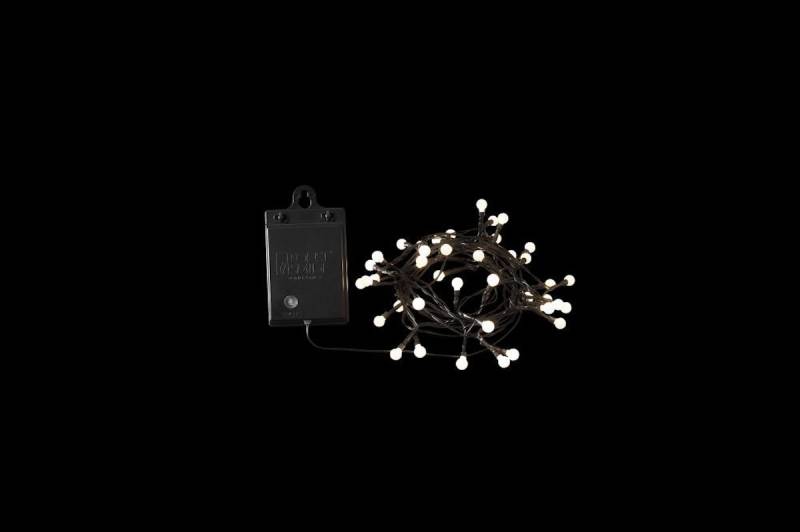 Konstsmide Weihnachtsbeleuchtung  LED Globelichterkette 40 warmweiße runde Dioden von Konstsmide