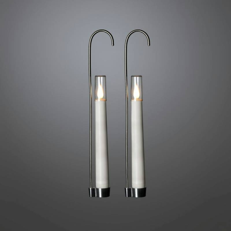Konstsmide Weihnachtsbeleuchtung LED Kerzen 2er-Set weiß 2ww Dioden außen Konstsmide Weihnachtsbeleuchtung LED Kerzen 2er-Set weiß 2ww Dioden außen von Konstsmide